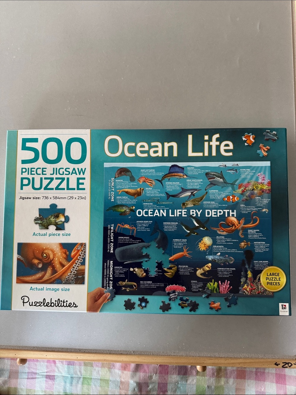 500 piece “Ocean Life” jigsaw puzzle